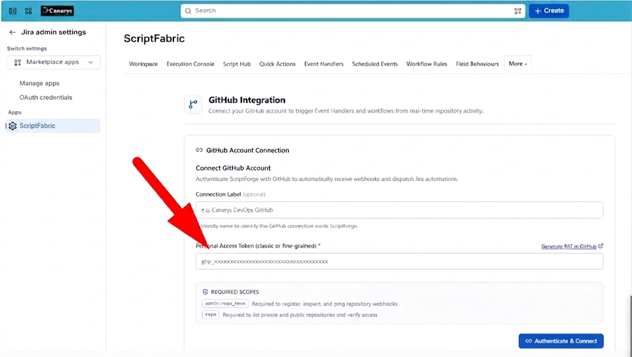 GitHub Personal Access Token (PAT) Authentication